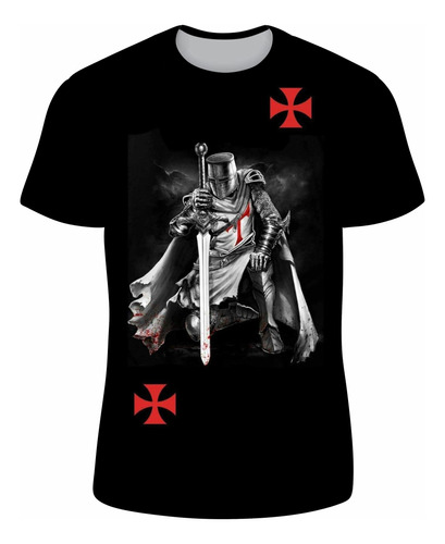 Camiseta/ Camisa Dos Templários/ Cavaleiros Templários