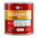 Colágeno Hidrolisado 4 Em 1 250g  Verisol Qualynutri Sabor Frutas Vermelhas