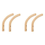 . 4 Ganchos De Pared De Madera, Colgadores Para Plantas De .