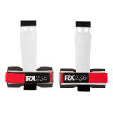 Calleras De Cuero Rx236 Velcro Crossfit Color Rojo Talle 1y2