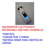 Encendedor Electrónico Recargable Usb Para Cigarrillo