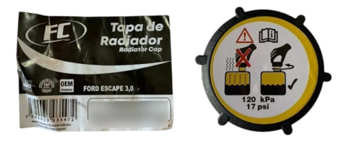 Tapa Envase Reservorio Refrigerante Agua Ford Escape 3.0 Foto 3