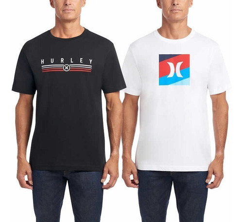 Playera Hurley Graphic Tee Hombre 2 Pack 100% Original