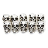 50 Cuentas De Calavera De Plata Envejecida Para Hacer Joyas