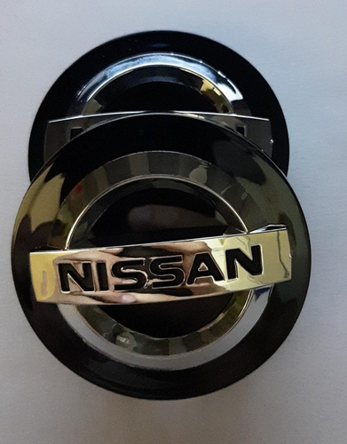 Tapa Emblema Compatible Con Aro Nissan 54mm (juego 4 Unids) Foto 2