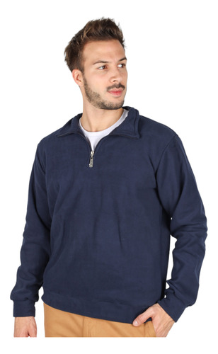 Buzo Hombre Medio Cierre Micro Polar Premium Oldtown Polo