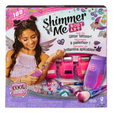 Cool Maker, Shimmer Me Body Art Con Rodillo, 4 Laminas Metal