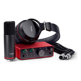 Placa Usb Focusrite Scarlett Solo Studio Kit 4ta Generacion