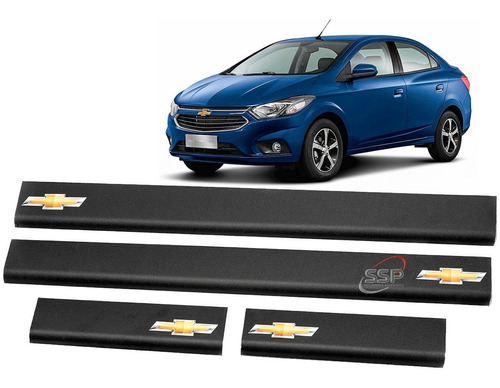  Cubre Zocalo P/ Chevrolet Prisma Accesorio Laminados Negros