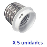 Pack X 5 Adaptador Rosca E27 Interna A E40 Externa Baw