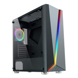 Gabinete Gamer Atx Middle Tower Led Rgb Vidro Lateral Nf