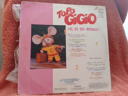 Topo Gigio El Es Mi Amigo Disco Lp De Vinil 