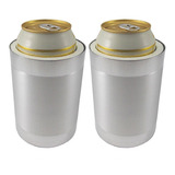 Porta Latas 350 Ml Alumínio Térmico C/ Isopor - Kit C/ 2 Un