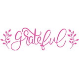 Stencil Pintura Grateful 8,4x28,5 Ste-397 Litoarte