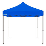 Gazebo Plegable Acero 3x3m Azul  Kushiro Rosario Gzaceaz01