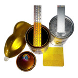 Kit Pintura Candy Bicapa Oro 1 Lt + Base Aluminio Bic. 1 Lt