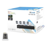 Kit Hilook 2mpx 4 Camara Dvr 4ch Colorvu Microfono  1 Tb