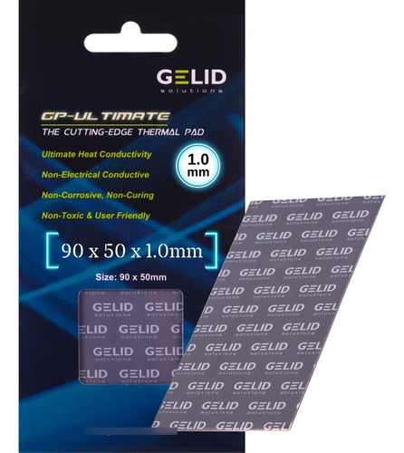 Pad Térmico Gelid Gp Ultimate 90x50x1.0mm Original Ct 15w/mk