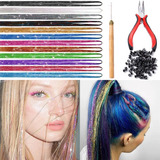Tinsel Hair 12 Extensiones De Cabello De Colores Para Mujere
