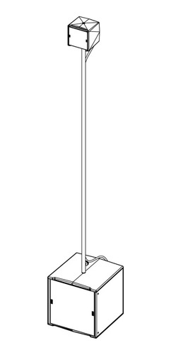 Nexo Pole Stand Tube M10/m20 Adapter L1400mm Diam 32mm