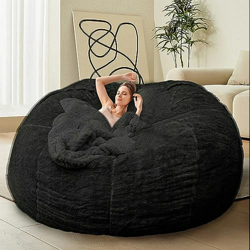 Silla Gigante De Bean Bag Hdmldp Para Adultos Y Niños, Sin R