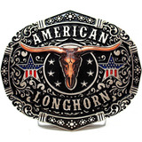 Fivela Country Texas Longhorn Cowboy Rodeio Luxo - Oferta!