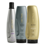  Kit Matizante Blond System Cinza Completo Aneethun Profissio