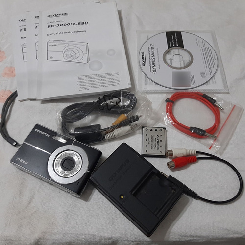 Camara Digital Olympus Fe-3000/x-890,accesorios Completos 