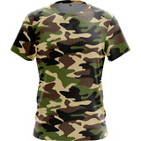 Remera Camuflada Tactica Militar Verde Selva D1