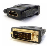 Conector Adaptador Dvi X Hdmi Fêmea 24+1 Banhado