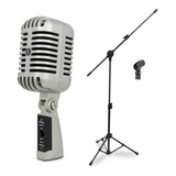 Microfone Arcano Vintage Series Am-v3-pl + Pedestal Pmv
