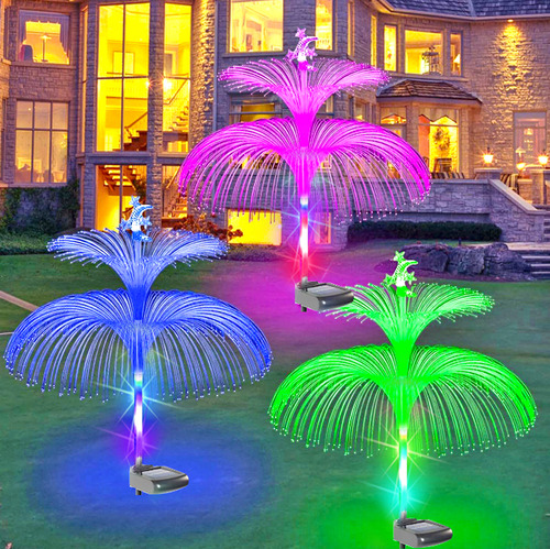 Luces Impermeables Para Jardín Con Diseño De Medusas, Decora