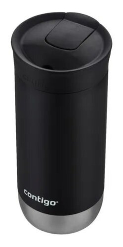 Vaso Térmico Contigo Huron. Liso Color Negro 473ml