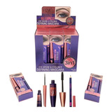 Set 3 Delineador Ojos - Rímel - Lápiz Cejas Maquillaje