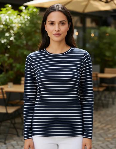 Blusa De Mujer Time And Tru T-shirt Manga Larga Talla Plus