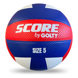 Balón Voleibol Score By Golty Laminado No.5-blanco/rojo