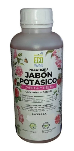 Jabón Potásico Con Neem Y Canela X 500 Cc / Ecomambo