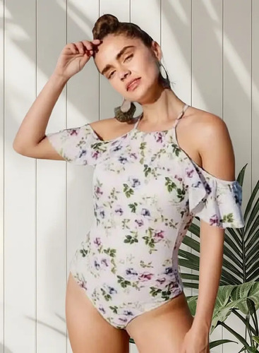 Hermoso Traje De Baño De Olan ,control Abdomen 183284