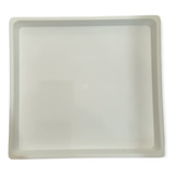 Plato Cuadrado Maceta Plastico Matri N30 Color Blanco