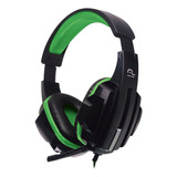 Fone De Ouvido Headset Gamer P2/cabo Nylon Verde