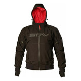 Campera Moto Stav City Protection Windblock Negra