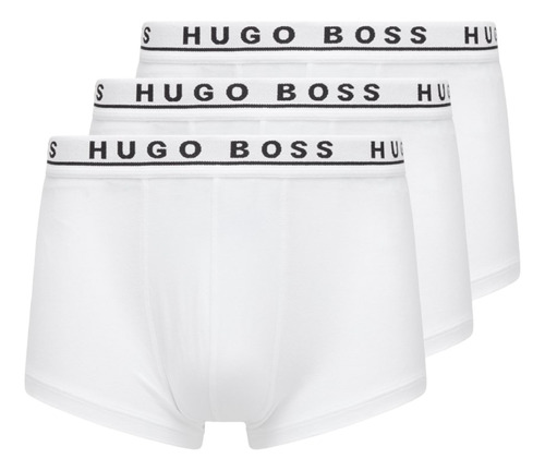 Hugo Boss Paquete 3 Calzones Boxer Trunk Algodón - Original