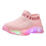 Zapatillas Deportivas Para Niños Con Luces Led