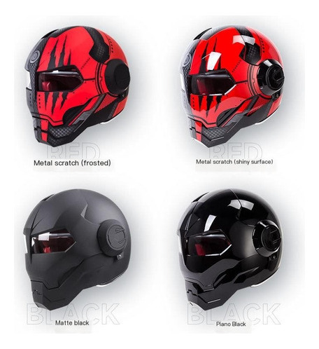 Cascos Para Moto Genial Casco Integral De Iron Man 0