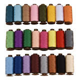 24 Paquetes De Hilo De Coser Overlock Colores Variados