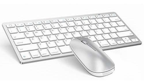 Teclado Y Mouse Bluetooth Omoton Para iPad Y iPhone (ipados 