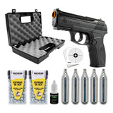 Kit Pistola De Pressão C11 6mm Esfera Aço Gas Co2 Airgun 