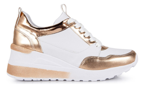 Zapatillas Taco Chino Mujer Plataforma Luna Chiara Golden 