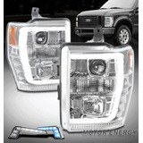 Fit 08-10 Ford Super Duty Led Projector Chrome Headlight Nnc