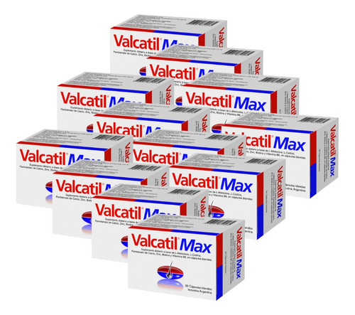 Pack X12 Valcatil Max Anticaida 30 Capsulas Blandas